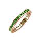 4 - Celina 2.00 mm Round Green Garnet Eternity Band 