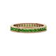 1 - Celina 2.00 mm Round Green Garnet Eternity Band 