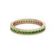 3 - Celina 2.00 mm Round Green Garnet Eternity Band 