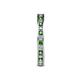 5 - Celina 2.00 mm Round Green Garnet and Lab Grown Diamond Eternity Band 