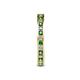 5 - Celina 2.00 mm Round Green Garnet and Lab Grown Diamond Eternity Band 
