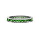 1 - Celina 2.40 mm Round Green Garnet Eternity Band 