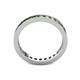5 - Celina 2.40 mm Round Green Garnet Eternity Band 