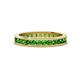 1 - Celina 2.40 mm Round Green Garnet Eternity Band 