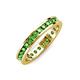 4 - Celina 2.40 mm Round Green Garnet Eternity Band 