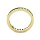 5 - Celina 2.40 mm Round Green Garnet Eternity Band 