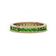 1 - Celina 2.40 mm Round Green Garnet Eternity Band 