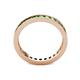 5 - Celina 2.40 mm Round Green Garnet Eternity Band 