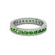 3 - Celina 2.70 mm Round Green Garnet Eternity Band 