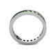 5 - Celina 2.70 mm Round Green Garnet Eternity Band 