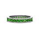 1 - Celina 2.70 mm Round Green Garnet Eternity Band 