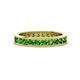 1 - Celina 2.70 mm Round Green Garnet Eternity Band 