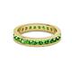 3 - Celina 2.70 mm Round Green Garnet Eternity Band 