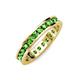 4 - Celina 2.70 mm Round Green Garnet Eternity Band 