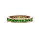 1 - Celina 2.70 mm Round Green Garnet Eternity Band 