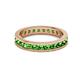 3 - Celina 2.70 mm Round Green Garnet Eternity Band 