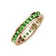 4 - Celina 2.70 mm Round Green Garnet Eternity Band 