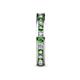 5 - Celina 2.40 mm Round Green Garnet and Diamond Eternity Band 