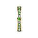 5 - Celina 2.40 mm Round Green Garnet and Diamond Eternity Band 
