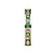 5 - Celina 2.70 mm Round Green Garnet and Diamond Eternity Band 