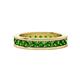 1 - Celina 3.00 mm Round Green Garnet Eternity Band 