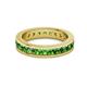 3 - Celina 3.00 mm Round Green Garnet Eternity Band 