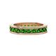 1 - Celina 3.00 mm Round Green Garnet Eternity Band 