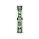 5 - Celina 3.00 mm Round Green Garnet and Diamond Eternity Band 