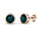 1 - Carys London Blue Topaz (5mm) Solitaire Stud Earrings 