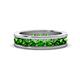 1 - Celina 3.40 mm Round Green Garnet Eternity Band 