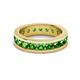 3 - Celina 3.40 mm Round Green Garnet Eternity Band 