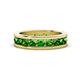 1 - Celina 3.40 mm Round Green Garnet Eternity Band 