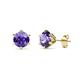 1 - Kenna Iolite (5mm) Martini Solitaire Stud Earrings 