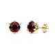 1 - Kenna Red Garnet (5mm) Martini Solitaire Stud Earrings 