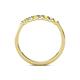 5 - Fiala 2.00 mm Yellow Diamond and White Lab Grown Diamond 7 Stone Wedding Band 