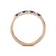 5 - Fiala 2.00 mm Blue Sapphire and Diamond Wedding Band 