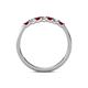 5 - Fiala 2.00 mm Ruby and Diamond Wedding Band 