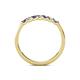5 - Fiala 2.00 mm Iolite and Diamond Wedding Band 