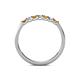 5 - Fiala 2.00 mm Citrine and Diamond Wedding Band 