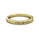 2 - Kathiryn 2.00 mm Citrine and Lab Grown Diamond 7 Stone Wedding Band 