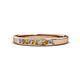 1 - Kathiryn 2.40 mm Citrine and Lab Grown Diamond 7 Stone Wedding Band 