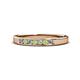 1 - Kathiryn 2.40 mm Peridot and Lab Grown Diamond 7 Stone Wedding Band 
