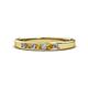 1 - Kathiryn 2.40 mm Citrine and Lab Grown Diamond 7 Stone Wedding Band 