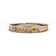 1 - Kathiryn 2.70 mm Citrine and Lab Grown Diamond 7 Stone Wedding Band 