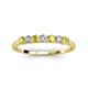 3 - Vivian 3.00 mm Yellow Sapphire and Lab Grown Diamond 7 Stone Wedding Band 