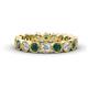 1 - Arria 3.00 mm Lab Created Alexandrite and Lab Grown Diamond Eternity Band 