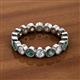 2 - Arria 3.00 mm Diamond and Lab Created Alexandrite Eternity Band 