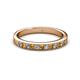 2 - Janice 2.00 mm Citrine and Lab Grown Diamond 13 Stone Wedding Band 