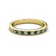 2 - Janice 2.00 mm Lab Created Alexandrite and Diamond 13 Stone Wedding Band 