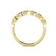 4 - Keva 3.40 mm Yellow Diamond and White Lab Grown Diamond 5 Stone Wedding Band 